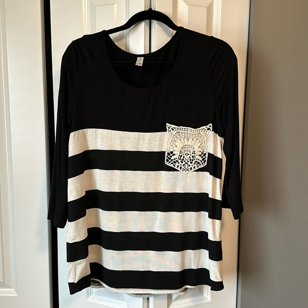 Black & White stripped top